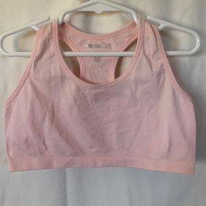 Kenzie girl tank/bralette, no pads, cannot add pads, light pink size M
